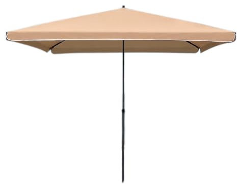 NOIRDA Parasol De Table De Marché Extérieur 1.8mx2m, 2mx2m, Parapluie De Balcon Rectangulaire, Parasol Pliant Réglable, pour Terrasse, Plage, Pelouse, Terrasse, Jardin, Piscine(1.8mx2m/5.9x6.5ft)