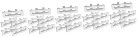 OSALADI 25stücke Waschbecken Überlaufabdeckungen Dekorative Ringe Für Waschbecken Langlebige Abdeckungen Für Überlauföffnungen Einfache Installation Elegantes Design