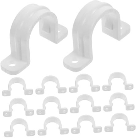 Hoement 20stücke Rohrklemmen U-form Halterungen Heavy Duty Rohr Befestigung Clips Rohren Verschluss