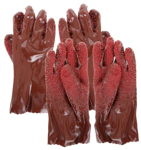 BESTOYARD 2pairs Reusable Plumbing Gloves for Drain Cleaning Heavy Duty Pvc Material for Home Use for Men and Women
