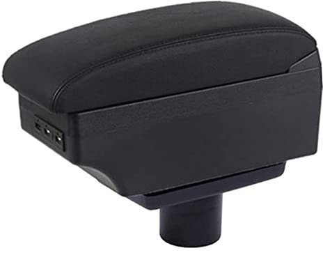 NKLDDE Reposabrazos Coche para Seat para Ibiza 6j 6L Caja Reposabrazos Caja De Almacenamiento De Contenido De Tienda Central con Portavasos Cenicero Productos U-SB