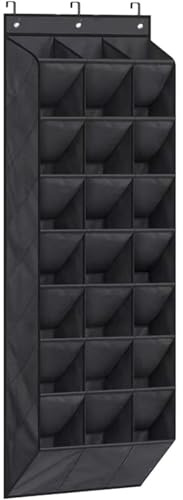 Zstar Schuhregal Tür Hängend, Schuh Organizer Mit 24 Taschen, Schmal Schuhaufbewahrung Schuhorganizer Platzsparend, Türorganizer Hängeorganizer Tür Für Schlafsaal, Wohnmobil, Schranktür