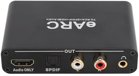 Extracteur Audio EARC, Convertisseur Audio EARC/Arc en Extracteur Sonore AUX HDMI/OPTICAL / / 3,5 Mm, pour L'amplificateur de Haut-parleur de la Barre de Son TV vers le