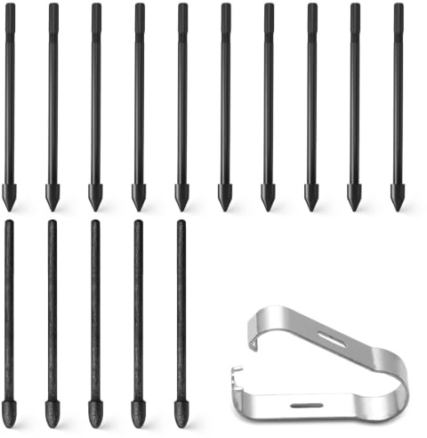 15PCS Pen Tips Replacement for Kindle Scribe&Remarkable 2/1, No Worn Out | Premium Digital Pen Nibs,for reMarkable 1/2 Plus Digital Pen, 4096 Levels Pen Folder, 10 Hard&5 Felt Nib