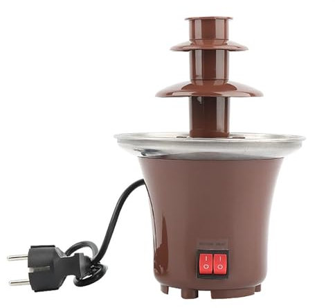 Máquina para Hacer Fuente de Chocolate de 3 Niveles, Calentador de Queso, para Hacer Fondue de Chocolate eléctrica de Acero Inoxidable, para Hacer tú Mismo, Cascada de Chocolate
