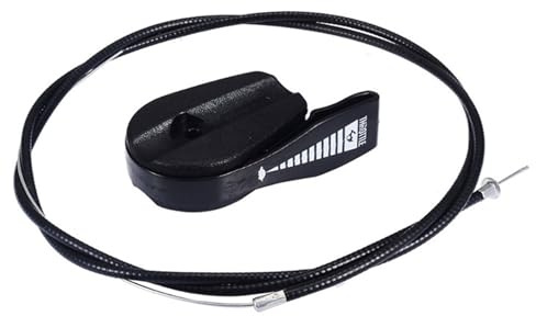 WAZUBC Interruptor de control del acelerador para cortacésped con cable del acelerador de 100 cm, kit de mango de control universal para cortacésped, cortacésped eléctrico de gasolina