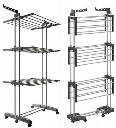 CAMBURVERDON® Tendedero Vertical Tipo Torre - Base Plegable