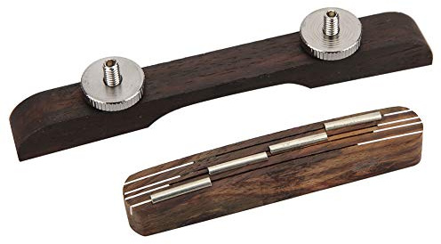 Dilwe Puente de Guitarra, Puente de Mandolina de 4 Cuerdas de Palisandro con Altura Ajustable para Piezas de Repuesto de Telecaster Clásica de bajo Acústico (rosa)