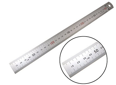 Shinwa H101-C 300 mm starr Zero Glare metrisches Maschinistenlineal/Lineal Skala 0,5 mm & mm Markierungen