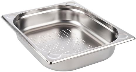 APS 81901 GN 1/2 contenedor perforado, contenedor gastronorm inoxidable, dimensiones 265 x 325 mm/altura 65 mm