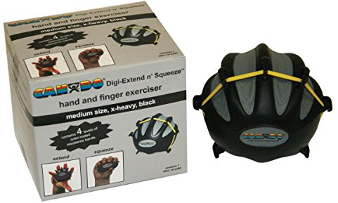 CanDo Handtrainer, Fingertrainer Digi-Extend n´Squeeze®, schwarz (sehr schwer)
