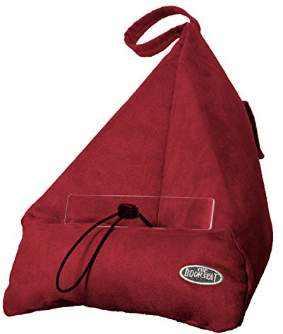 Book Seat 5711085800106 Lesesack/Buchstütze/Buchkissen/Tablet PC halter/Reisekissen mit Tasche, rot