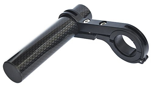 UPANBIKE Fahrrad Taschenlampe Halter Karbonfaser Lenker Fahrrad Zubehör Extender Halterung für Fahrrad Licht, Tacho, Sport Kamera oder Smartphones, Black 10cm Single Clamp, 3.9 inch(One Clamp)