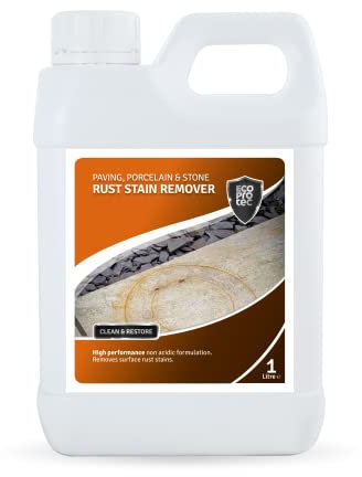 ECOPROTEC Rust Stain Remover for Paving Porcelain Stone & Tile (1 Litre)