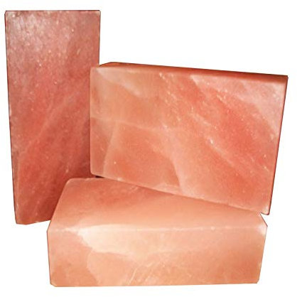 mysale24.de Salzstein zum Grillen Salz Grillstein Hochwertige Verarbeitung für BBQ Grill u. Backofen geeignet Fleisch Fisch Gemüse und vieles mehr Stein ca. 20x10x2,5 cm Stark