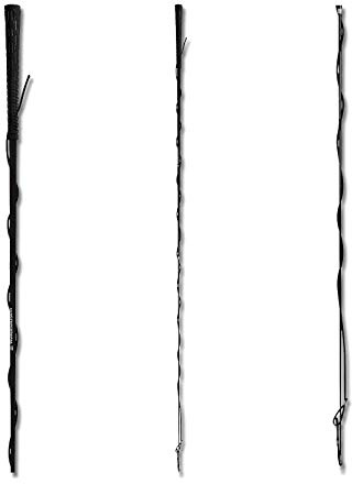 Equipride Waldhausen Fouet à lune, 2 pièces, 180 cm, 200 cm, noir, rose, ciel (noir, 200 cm)