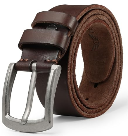 BELTER Ledergürtel Herren Echter Leder Vollledergürtel Männer Jeans-Gürtel 38MM Breit