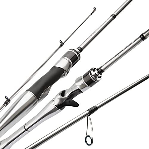 Angelrute Angelset Silbernadel Angeln Kohlenstoffstangen Alle Zubehör Casting & Ampspinning Hochwertige Stangen Köderstangen Angelruten Angelrute Combo (Color : 1.68m Casting UL)