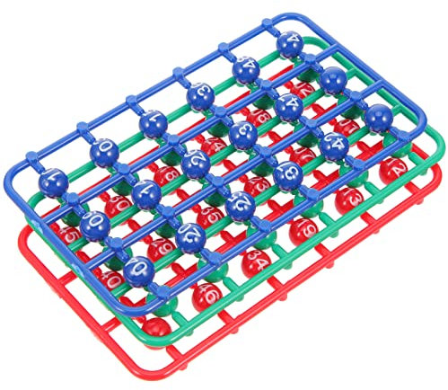 Toyvian 1 Set Bälle mit Zahlen Nummerierte Bingo Maschine Spielmaschine 49 Stücke Lotto Kugeln Bunte Spielbälle Saufspiele Partyspiel Bälle Party Trinkspiel