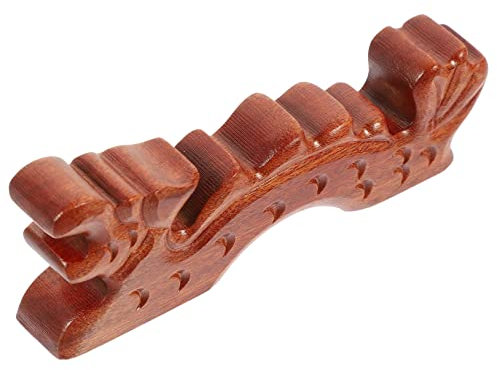 STOBOK Support pour Pinceaux D'écriture en Bois Rouge, Petit Repose-stylo Élégant Style Chinois Vintage, pour Bureau et Maison