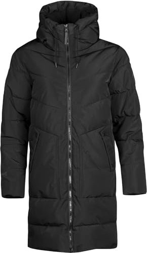 Halti Linjat Women Puffer Parka, 46/46 Damen, Black P99