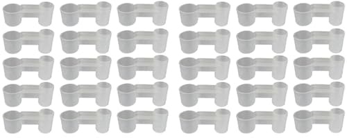 Beelooom 30 Pcs Plastic Soda Water Bottle Bird Drinker Feeder Cup Chicken Pigeons Feeder Trough Animal Feeding Accessories