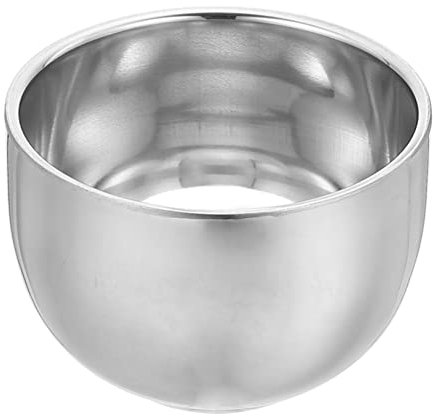 Mikinona Stainless Steel Shaving Bowl Professionelle Rasierschale Für Männer Hochwertige Doppelte -konstruktion Für Anwendung Zu Hause