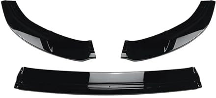 Auto Bumper Frontspoiler Für Golf 7 Für MK7 Für GTI R Für 2012 2013 2014-2017 Frontstoßstange Splitter Lip Spoiler Schutzabdeckung Karosserie Kit(Gloss Black)