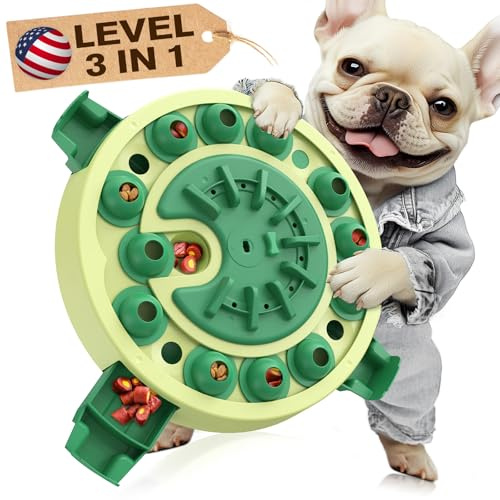 KADTC Large 3-Level Dog Puzzle Toy, Mental Stimulation Games for Smart Dogs