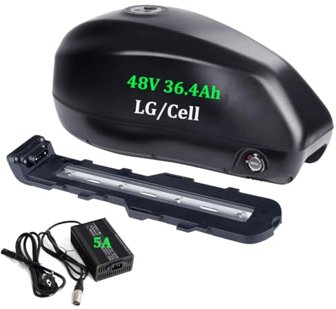 48V 36.4Ah Batterie de vélo électrique 500W 750W 1000W 1500W ba-fang et Autres Kits de Roues Ebike(Connecteur à 6 Broches) -Réservoir de Carburant Batterie