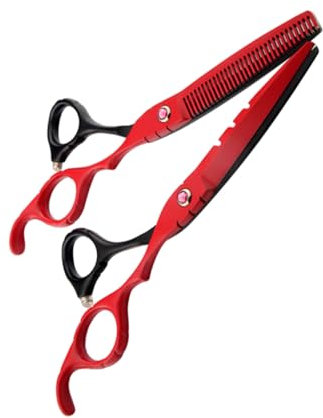 PACKOVE Ciseaux de Coiffure Professionnels 2pcs 6 Pouces Coupe Nette sans Accrocs en Acier Inoxydable pour Salon de Barbier et Usage Quotidien à Domicile