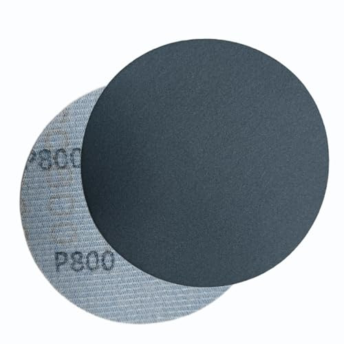HOTCKB 60 Stycken Våt- och Torrslippapper 75mm Sandpapper Rund med Kardborreband Kornighet P800