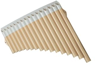 Panflöte Für Erwachsene Panflöte Instrument 16 Oder 18 Pfeifen Anfänger Profi Spiel C Tonart Leicht Zu Erlernen(16 beige brown)