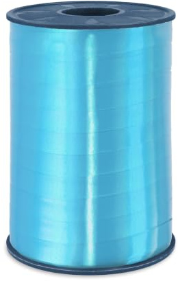 PRÄSENT C.E. PATTBERG Geschenkband aquamarin, 250 Meter Ringelband 10 mm zum Basteln, Dekorieren & Verpacken von Geschenken zu jedem Anlass