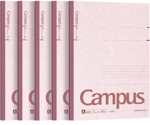 Five books set Roh-4AX5 40 pieces of Kokuyo Campus Notes No. 6 semi-B5 A ruled line (japan import)