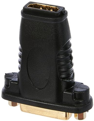 Goobay 68690 Adattatore HDMI/DVI-D, Dorato, Nero