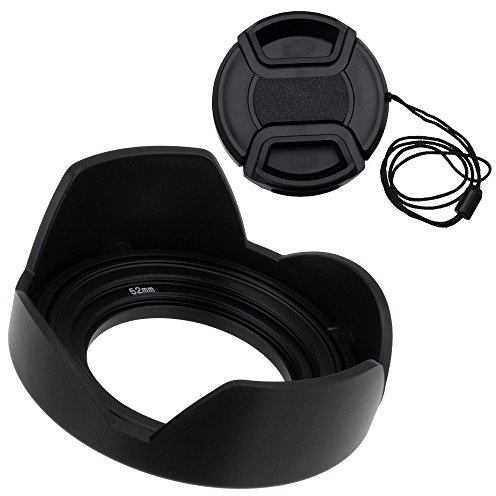 Fotodiox Reversible Flower Hood for Lumix G Vario 14-42mm f/3.5-5.6 II APSH. MEGA O.I.S. Kit Lens - Detachable Tulip Lens Hood with Inner Pinch Cap for Panasonic Lumix Micro-4/3 Digital Cameras
