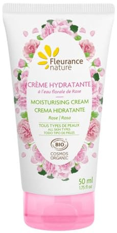 CREME HYDRATANTE A L' EAU FLORALE DE ROSE Bio 50ml Tous types de peaux Fleurance Nature