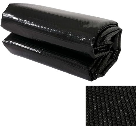 Pool-Abdeckung Wärmeplane Abdeckplane Solarplane Solarabdeckung, Stärke: 200 µm - rechteckig 3x2m schwarz