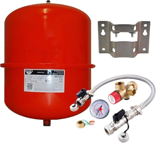 Zilmet - 18 Litre Red Heating Expansion Vessel & Sealed System Kit Z1-301018 (Amazon)