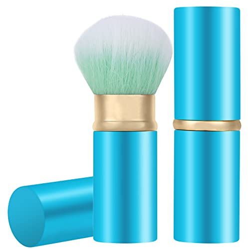 Ziehbarer Make-up-Bürste, Kabuki Gesichts-Puder-Bürste | Tragbarer Puderpinsel für Foundation, Rouge, Bronzer, Buffing, makellose Puderkosmetik, tierversuchsfrei mit Abdeckung
