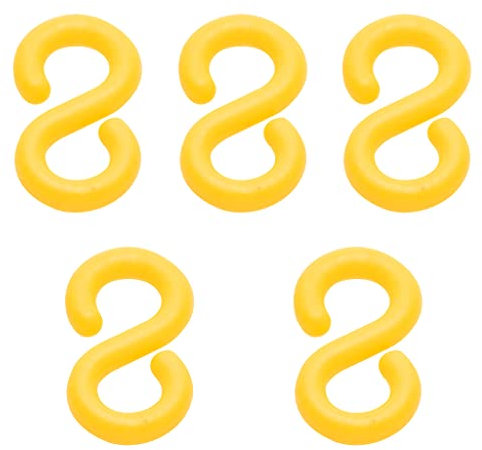 Verbindungsglied Kettenglied S-Form Kunststoffkette Absperrkette rot/gelb 4/6mm (6 mm, Gelb)
