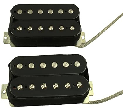Old Timer '1959 PAF' humbucker Black open bobbins Alnico 5 7k