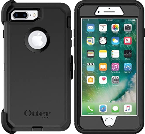 OtterBox Defender Series Case & Holster for iPhone 8 PLUS & iPhone 7 PLUS - Non-Retail Packaging - Black
