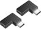 iJiZuo 2PCS USB C 90° Adapter Type C Female to Male Right Angle Coupler, USB C Right Angle Adapter, 10Gbps Male to Female Extension Extender, Compatible for Laptop & Tablet & Phone with Type-C port