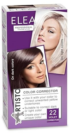 Elea Professional Artisto Correttore Colore 22 Viola 120 ml | Correttore di colore per neutralizzare i riflessi indesiderati ed esaltare la nuance che desideri