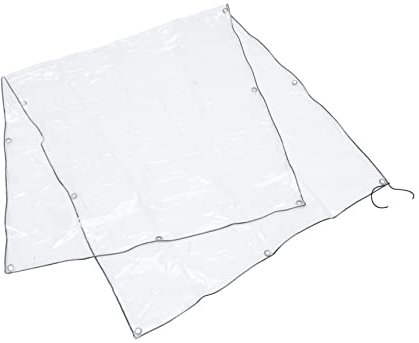Toddmomy Heavy-duty Tarp for Pool Cover Sunlight Room and Balcony Pvc Windproof Outdoor Sheeting for Weather Conditions