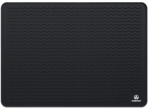 Alfombrilla Protectora Placa Induccion, protector de estufa de vidrio para estufa eléctrica, Alfombrilla Silicona Antideslizante 71 x 51 cm, Alfombrilla de inducción resistente al calor