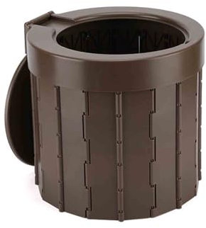 Campingtoilette Camping Toiletten Notfall Toilette Faltbar Mobile Toilette Klappbar Mit Spülung Für Unterwegs Für Zuhause Faltbar Tragbar Für Auto Notfallreisen Im Freien (Brown,33x25x30cm)