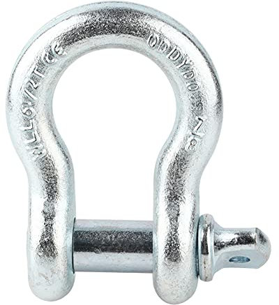 Marhynchus D-Ring-Schäkel, D-Ring-Schäkel 2T 3,25T 4,75T 6,5T G209-legierter Stahl, Geschmiedete, Hochfeste Hebering-Schäkel Zum Ziehen und Heben von Schäkeln (6,5t)